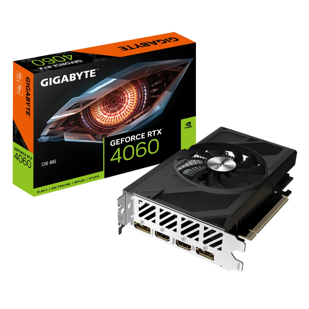 NVIDIA GeForce RTX 4060 8GB シングルファン Gigabyte Nvidia Graphic Card RTX 4060 8GB DDR6 Single Fan | Mega